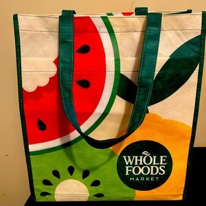 Whole Foods Large Fruits Tote Bag New